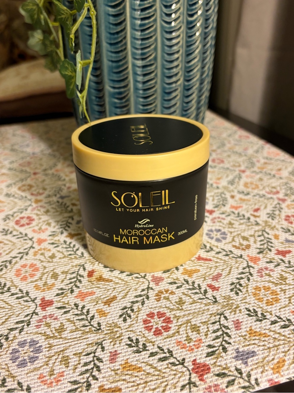 Soleil Moroccan Hair Mask – Deep Conditioning Treatment (Black & Gold)